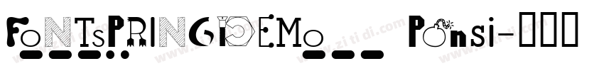 FONTSPRINGDEMO Ponsi字体转换